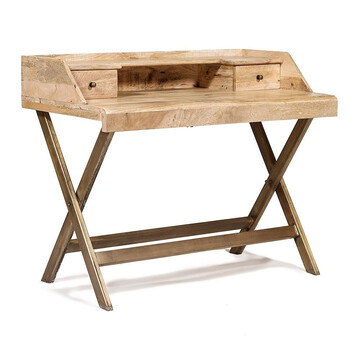 Стол бюро Secret De Maison REGENCY ( mod. M-17169 ) металл/натуральное дерево, 108х60х88см, античная медь/натуральный 