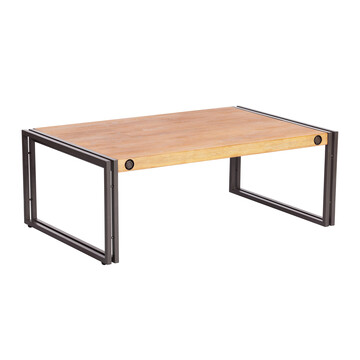 Стол кофейный Secret De Maison CITY ( mod. CTY L11 ) металл/дерево акация, 40х110х70см, коричневый дым (smoke brown B034) 