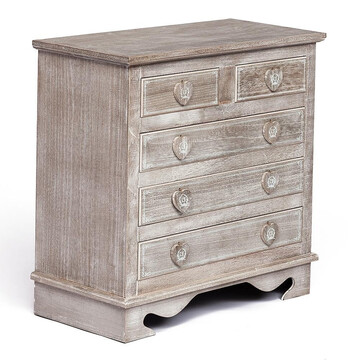 Комод Secret De Maison Lilou (mod. 63100) дерево павловния, мдф, 74х37,5х74см, Античный коричневый 