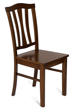 CT 8162 Стул с твёрдым сиденьем дерево гевея, 52х42х94см, Тёмный Дуб 