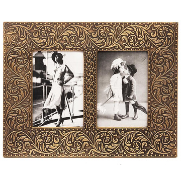 Фоторамка Secret De Maison LOVY ( mod. PF-002) дерево манго/металл, 30х5х34см, античная медь 