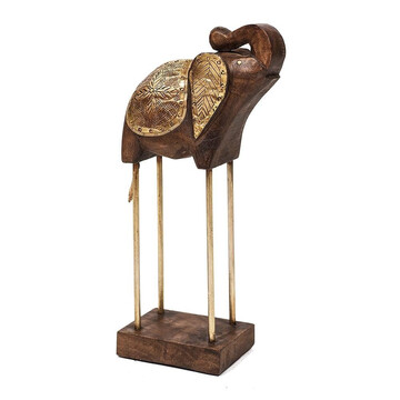 Статуэтка Secret De Maison ELEPHANT ( mod. M-17586В) металл/дерево манго, 21х10х43см, коричневый 
