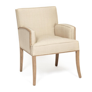 Кресло Secret de Maison DIADEMA ( mod. 20-01) красное дерево/ткань хлопок, 68*71*88 см, Античный дуб/ткань бежевая, ткань FP 028 