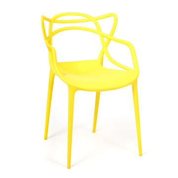 Стул Cat Chair (mod. 028) пластик, 54,5*56*84см, желтый, 037 