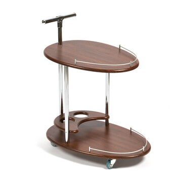 Стол сервировочный FAIRPORT МДФ/металл, 70*47*80,5 см, Орех 