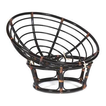 Кресло PAPASAN/ПАПАСАН 23/01 W /без подушки/ 115х101х104 см, Antique brown (античный черно-коричневый) 