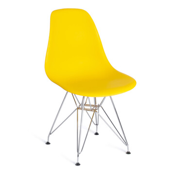 Стул CINDY IRON CHAIR (EAMES) (mod. 002) металл, пластик, 51x46x82,5, желтый 