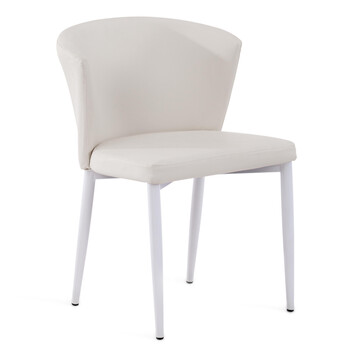 Стул AMY ( mod 09) металл, PU, 57x52.5x75, белый 