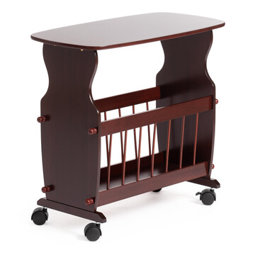 Журнальный столик с газетницей SR-0939-3 дерево, 61*33*56см, Орех (Walnut) 