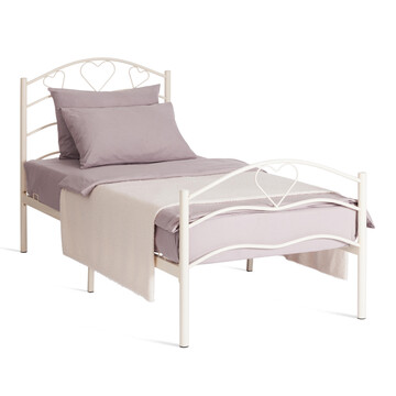 Кровать ROXIE 90*200 см (Single bed), белый (White) 