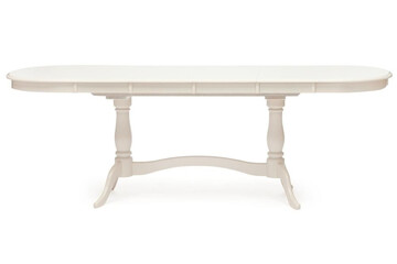 Стол раскладной Siena ( SA-T6EX2L ) дерево гевея/мдф, 150+35+35х80х75см, ivory white (слоновая кость 2-5) 