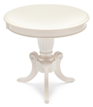 Стол MEEN ( MO-ET ) дерево гевея/мдф, 59х59х55см, ivory white (слоновая кость 2-5) 