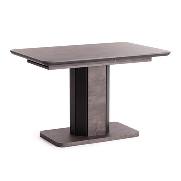 Стол обеденный SKAT ЛДСП/МДФ, 120-160х80х75 см, Оникс/Графит 