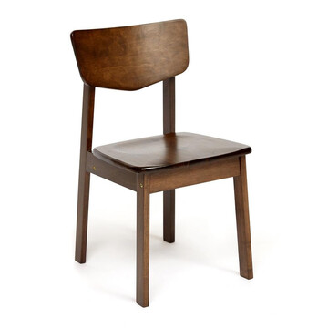 Стул TORRES (mod. D-1901 (RW, T-17)) дерево гевея, 42х54х81см, walnut (орех) 