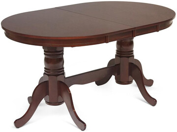 Стол обеденный SOLOMON (mod. 3495T-001) дерево гевея, стол 100*152,4*76,6*45,7, dark brown 