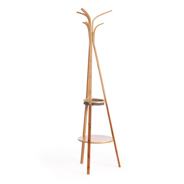 Вешалка (mod. JWFU-3464) прессованный бамбук, 38,3 х 38,3 х 170 см, натуральный 
