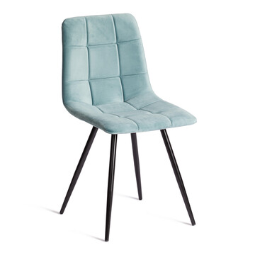 Стул CHILLY (mod. 7095-1) / 1 шт. в упаковке ткань/металл, 45x53х88 см, высота до сиденья 50 см, мятный barkhat 88/черный 