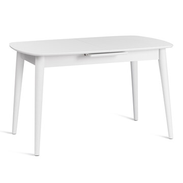 Стол-автомат RAMBO (mod. 1193) МДФ/пластик,  130+30 x 80 x 75 см, white (белый) 