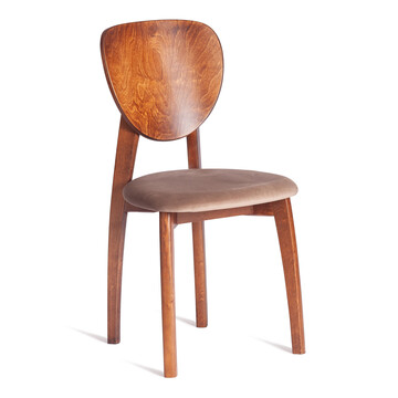 Стул DIAMANTE мягкое сидение / 1 шт. в упаковке бук, 42x42x85см, коричневый, ткань Tenerife Mocco 