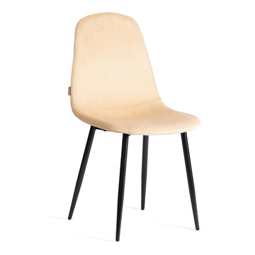 Стул BREEZE (mod. JSC-58) Велюр/металл , 44 х 53 х 86 см, sandy (песочный) HLR6 / черный 