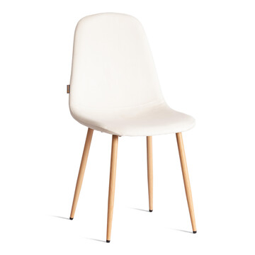 Стул BREEZE (mod. JSC-58) / 1 шт. в упаковке Велюр/металл , 44 х 53 х 86 см, Light beige (светло-бежевый) HLR1 / натуральный 