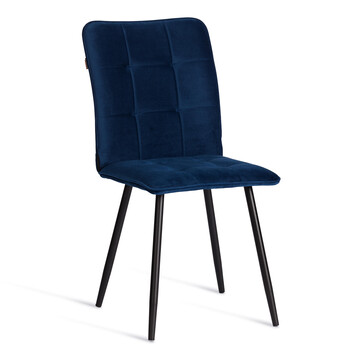 Стул обеденный Bari LT, велюр, Blue (синий), 41х55х89 см 