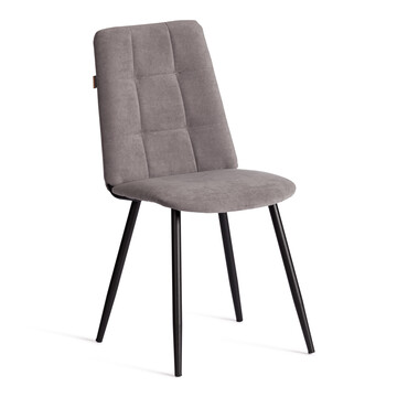 Стул обеденный Asti TREND, велюр, серый/чёрный, 29 