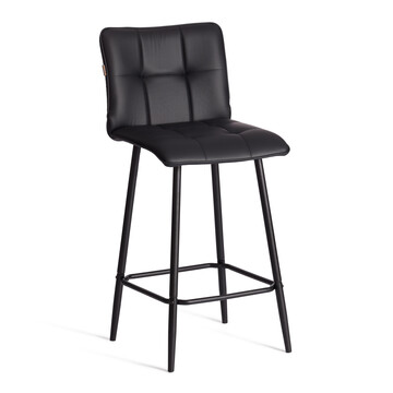 Полубарный стул  Bari/Бари экокожа , черный, 42х55х99 см 
