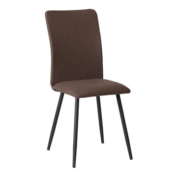 Стул обеденный La Rousse NEW, ткань рогожка, коричневый/черный, 3М7-147, 45x55x93 см 