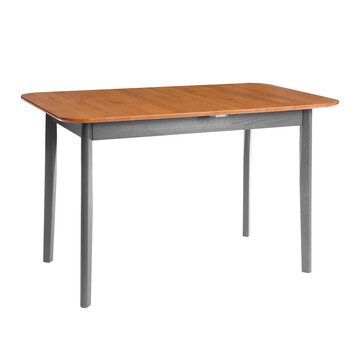 Стол Соната Люкс раздвижной/Sonata Lux extension table массив сосны, антик /графит, 120-(150)х75х75 см 