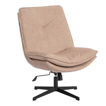 Кресло лаунж Cosmo/Космо велюр/букле, vt шейп бежевый 