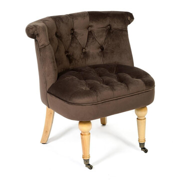 Кресло Secret De Maison Bunny (mod. C102) дерево береза, ткань: вельвет, 76х70х63см, коричневый 