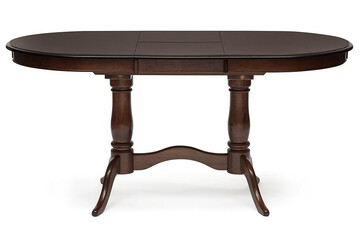 Стол раскладной Eva (EV-T4EX) дерево гевея/мдф, 120+39х80х75см, Tobacco 