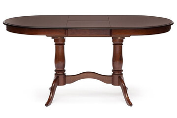 Стол раскладной Eva/Ева (EV-T4EX) дерево гевея/МДФ, 120+39х80х75см, коричневый 