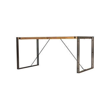 Стол обеденный Secret De Maison CITY ( mod. CTY D04-160 ) металл/дерево акация, 160х90х76см, коричневый дым (smoke brown B034) 